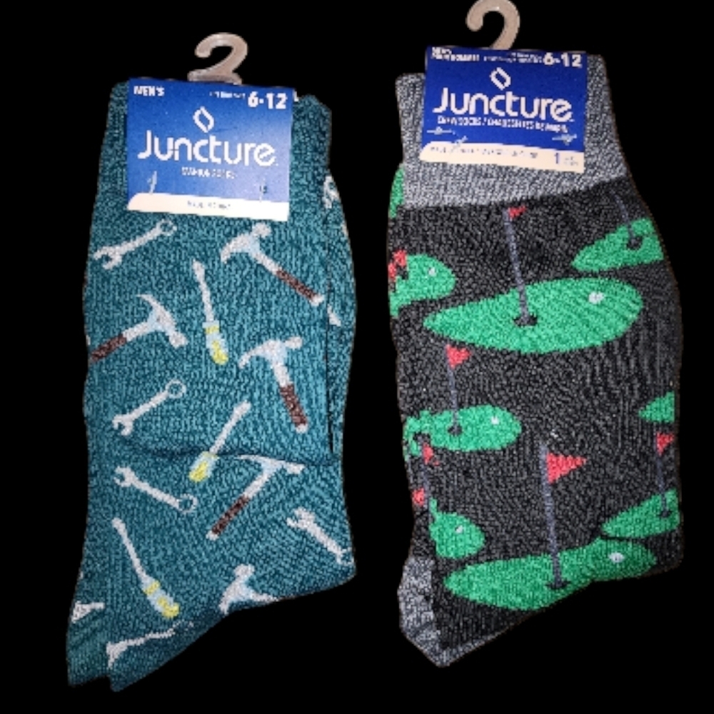 Men's Patterned Socks - Tools And Golf